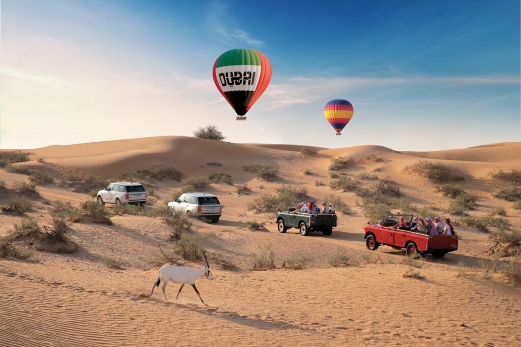 Hot air balloon with breakfast dubai