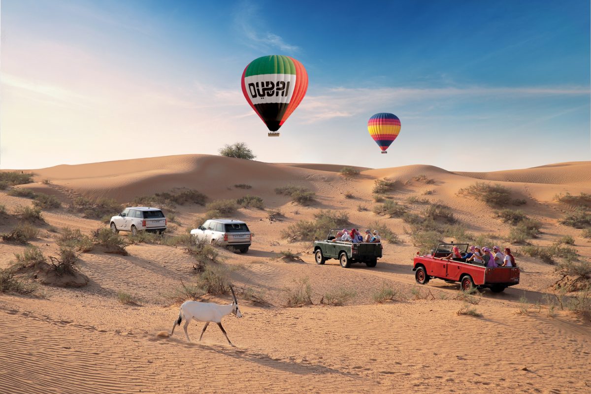 Hot air balloon with breakfast dubai