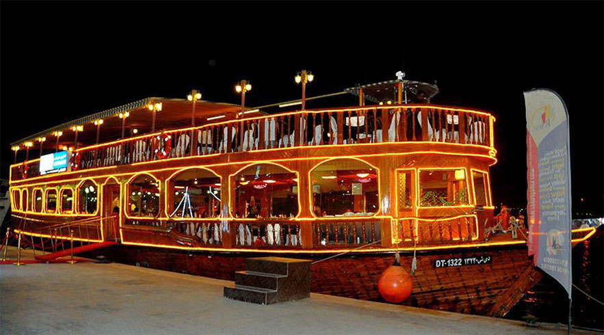 dhow cruise creek dinner