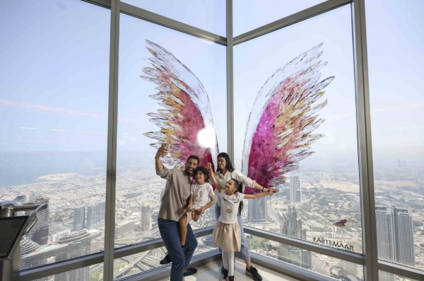 Burj Khalifa at the top inside