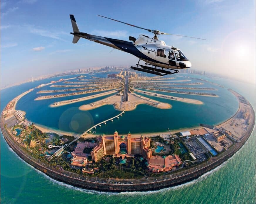 heli dubai palm